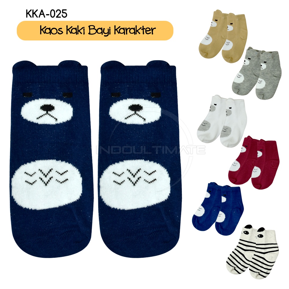 Kaos Kaki Anak Balita Laki-Laki Perempuan Kaos Kaki Bayi Baby Socks KKA-025 Alas Kaki Pelindung Kaki Kid Sock Anak Foot Cover Kaus Kaki Kaos Kaki Sekolah