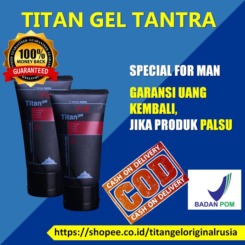 Titan Gel Pembesar Penis Pria obat kuat sex pria obat kuat pria Titan Gel Original Oles