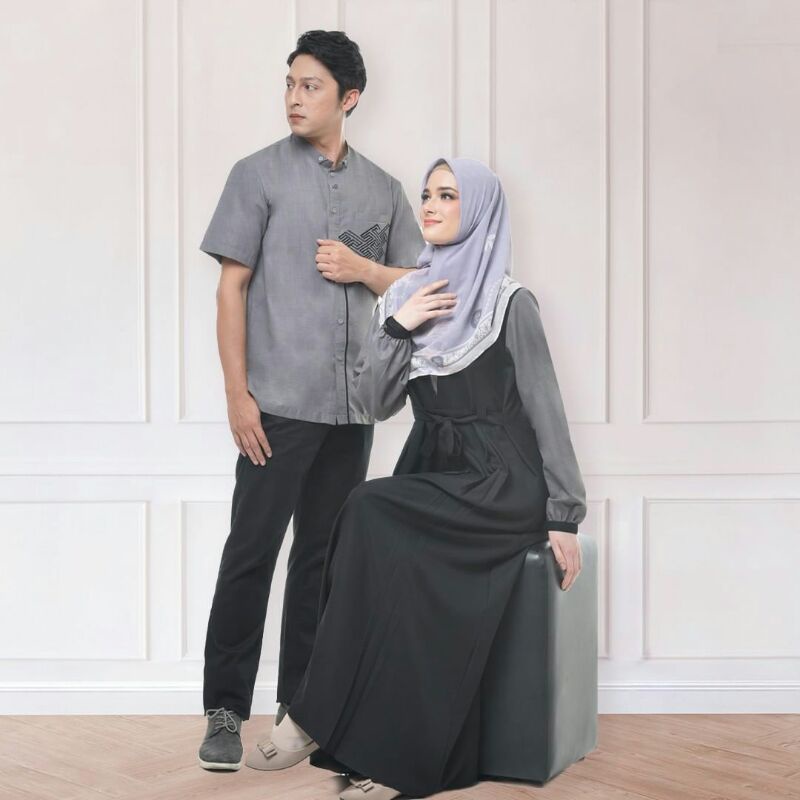 Couple Iswari - Rabbani Sarimbit - Rabbani Couple - Koko Sarimbit - Gamis Sarimbit - Dresslim Couple