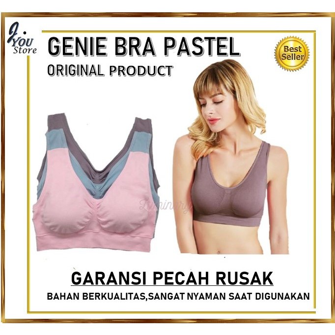 Sport Bra sports bra bra bh BH GENIE BRA PASTEL ORIGINAL JAPAN BH TANPA KAWAT BRA WANITA TANPA