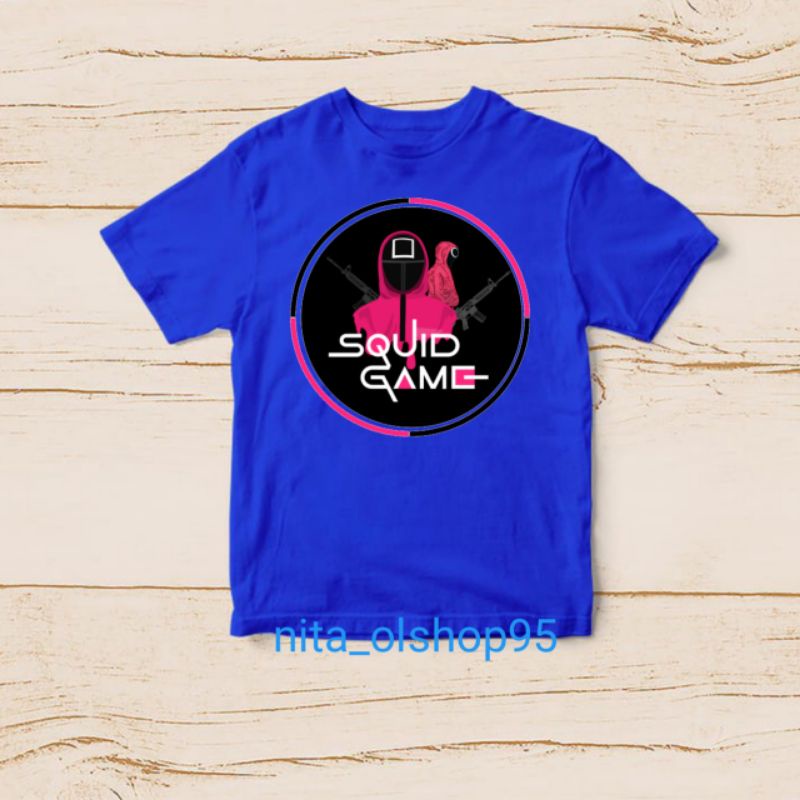 baju squid game kaos anak logo squid game