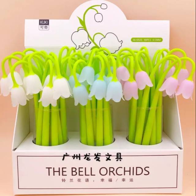 

Pulpen Gel Bolpen Alat Tulis Bunga Bell Orchids