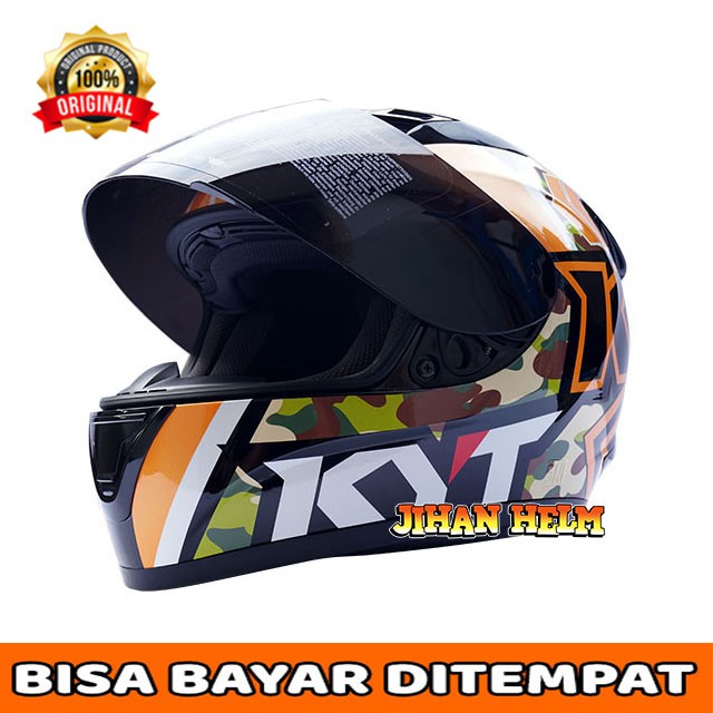 HELM KYT / HELM KYT FULL FACE R10 #1 BLACK BUMBLE BEE TERMURAH