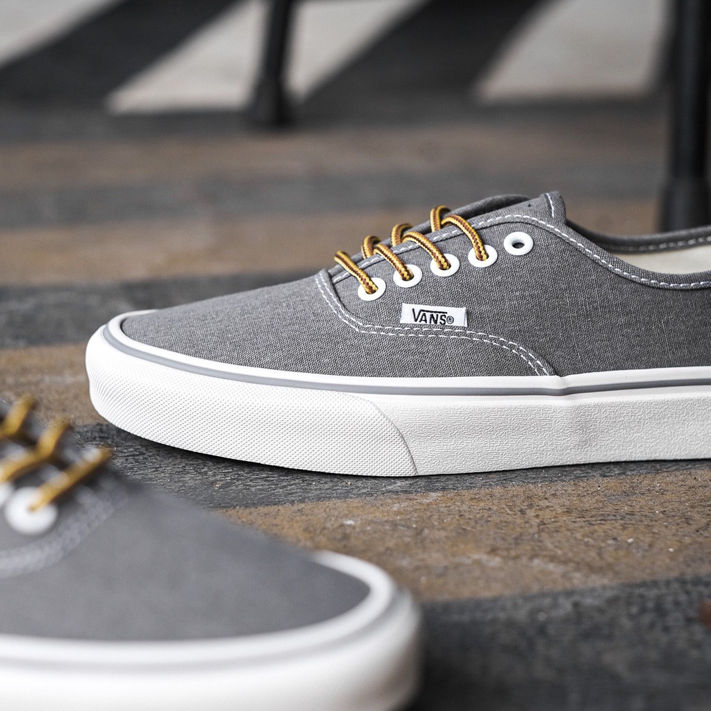 VANS AUTHENTIC x J CREW WORN CANVAS “GREY” ORIGINAL 100%