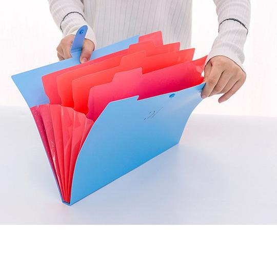 

✲ Multiple layer folder bag/File holder berlapis/Tempat/Organizer penyim - Kuning ✭