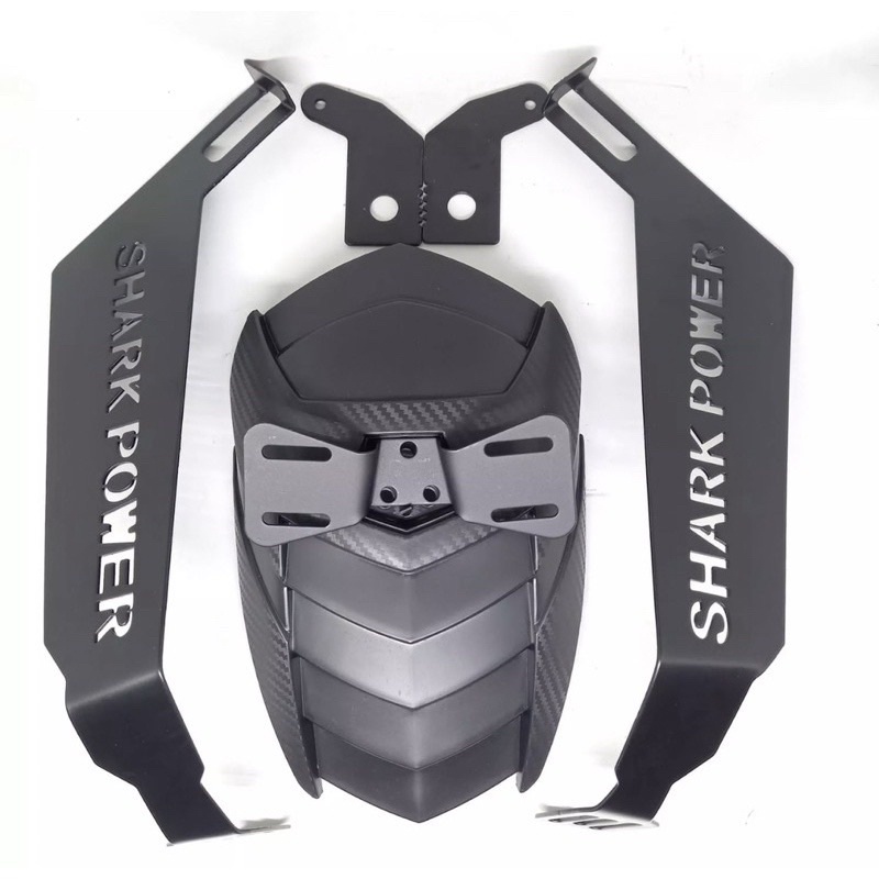 COD Mud Guard/Mudguar New Shark Power Universal R15,Cbr150r,Vixion,Xabre,Ninja,R25 dll