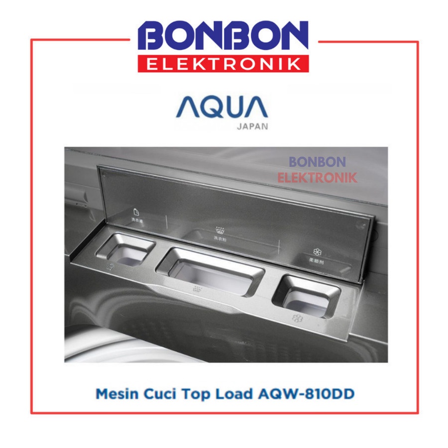 AQUA Mesin Cuci Top Loading 8KG AQW-810DD / AQW 810DD