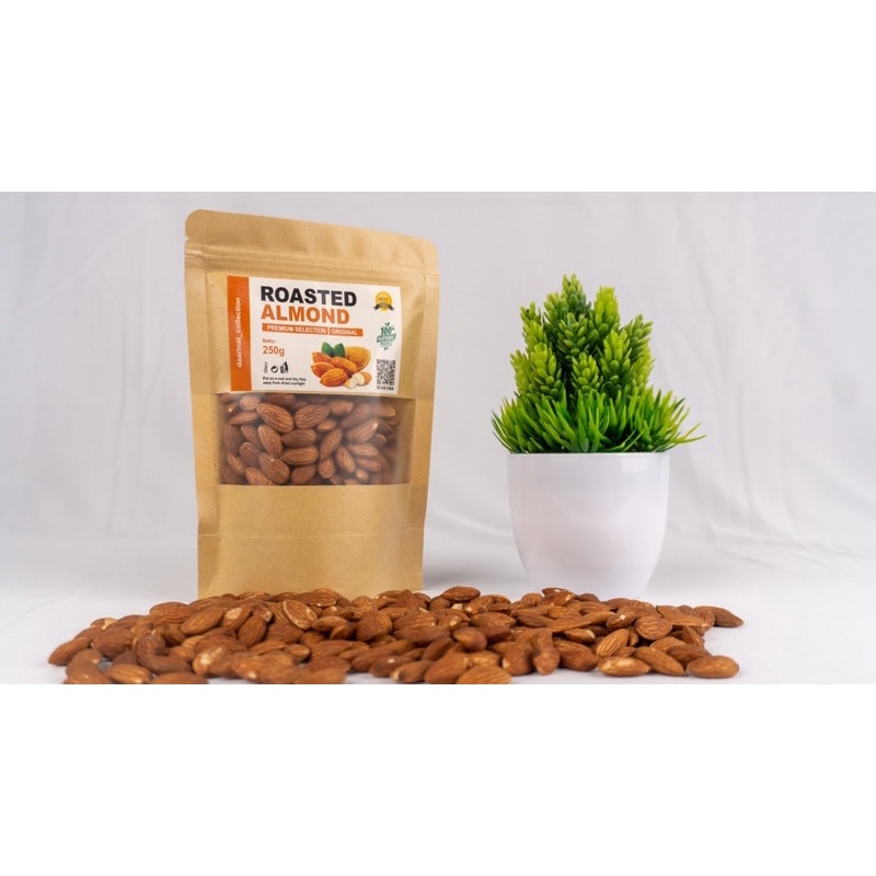 KACANG ALMOND PANGANG ORIGINAL PREMIUM  250 GRAM - ROASTED ALMOND