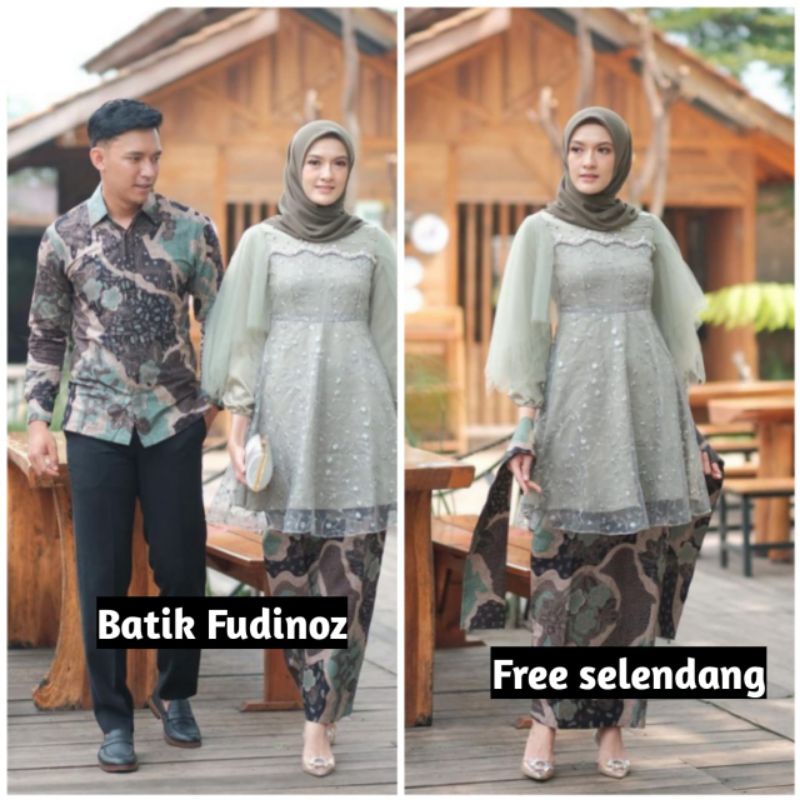 Batik Couple Kebaya Modern  Kebaya Wisuda Tunangan Lamaran Baju Kondangan Terbaru 2022