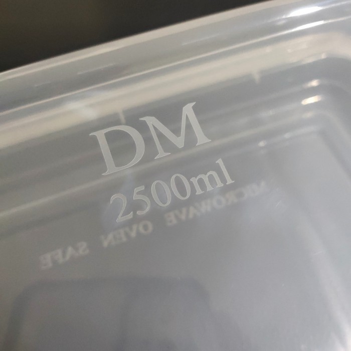 THINWALL DM 2500 ML SQUERE - 2500ML FOOD CONTAINER - ISI 25PCS / kotak makan