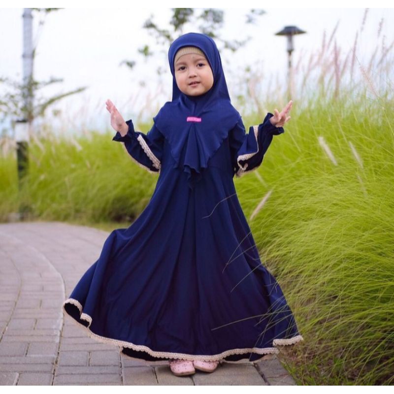 MURAH [COD] GAMIS/DRESS ANAK TERBARU JILBAB SYARI SUPER CANTIK [Bilqis]