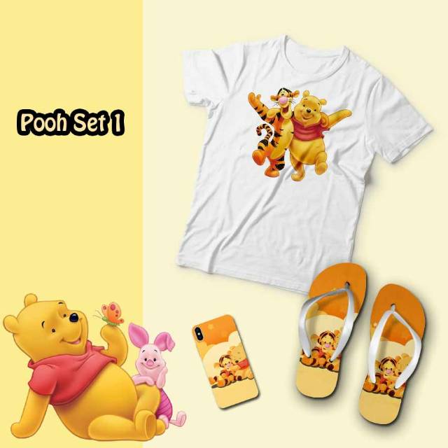 Pooh Gift Kaos dan Sandal