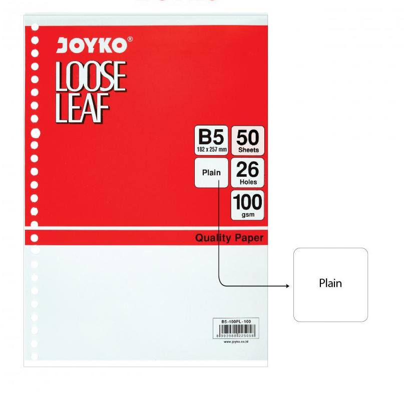 

Best Product LBWCQ Isi Kertas Loose Leaf A5 B5 Grid Dot Plain Garis Joyko 50 Sheets Isi Binder Refill Kotak Motif Warna 68 Produk Keren