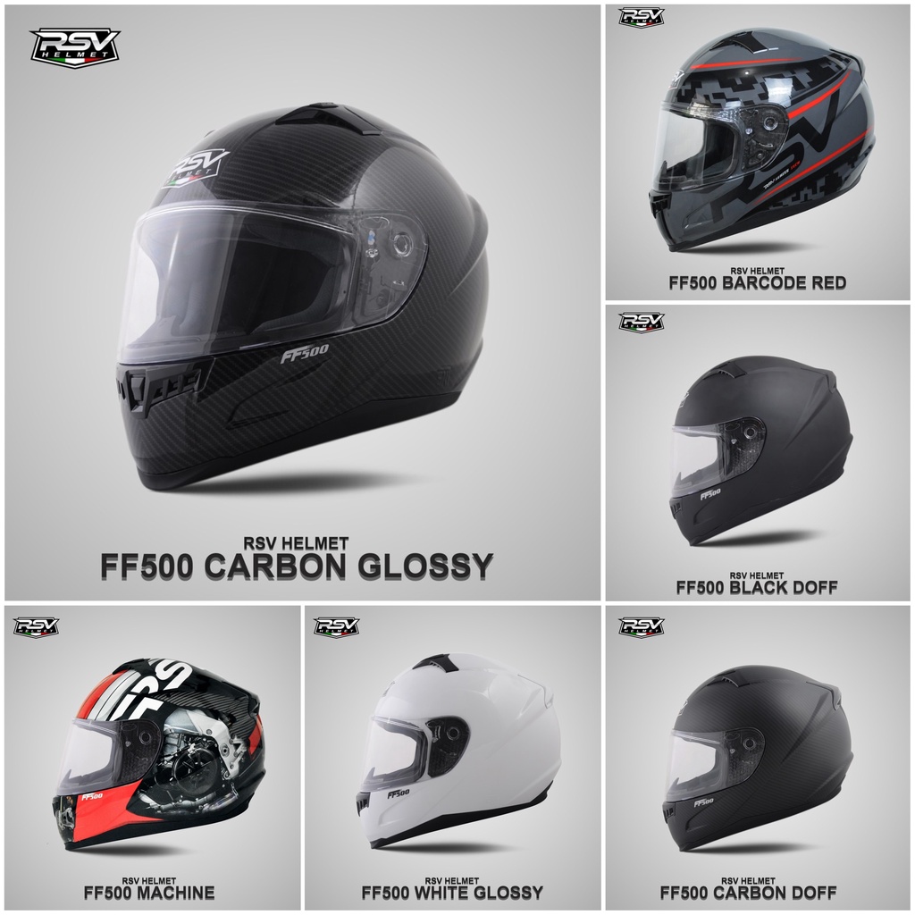 HELM RSV FF500 CARBON FULLFACE ORIGINAL RSV HELMET