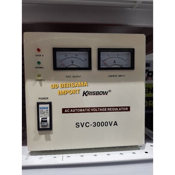 krisbow stabilizer elektronik analog 3 kva 3000va