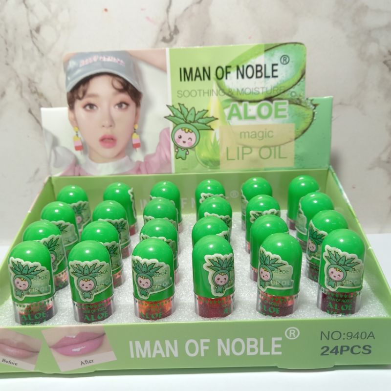 PROMO ECER LIP TINT Candy IMAN OF NOBLE  | LIP OIL MINI  VIT BIBIR MENGANDUNG ALOE VERA NO.940A/S1915