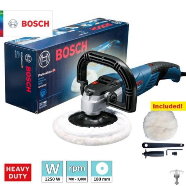 Bosch GPO 12 CE Angle Polisher - Mesin Poles Mobil 7 Inch 1250 W