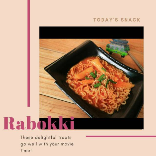

Rabokki dengan saus khas topokkioz