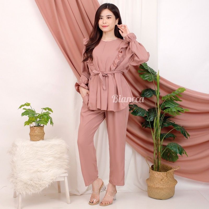 BELLA SET  -  SETCEL SHAKILA IMPORT SETELAN SHAKILA SLETING BUSUI/BUMIL