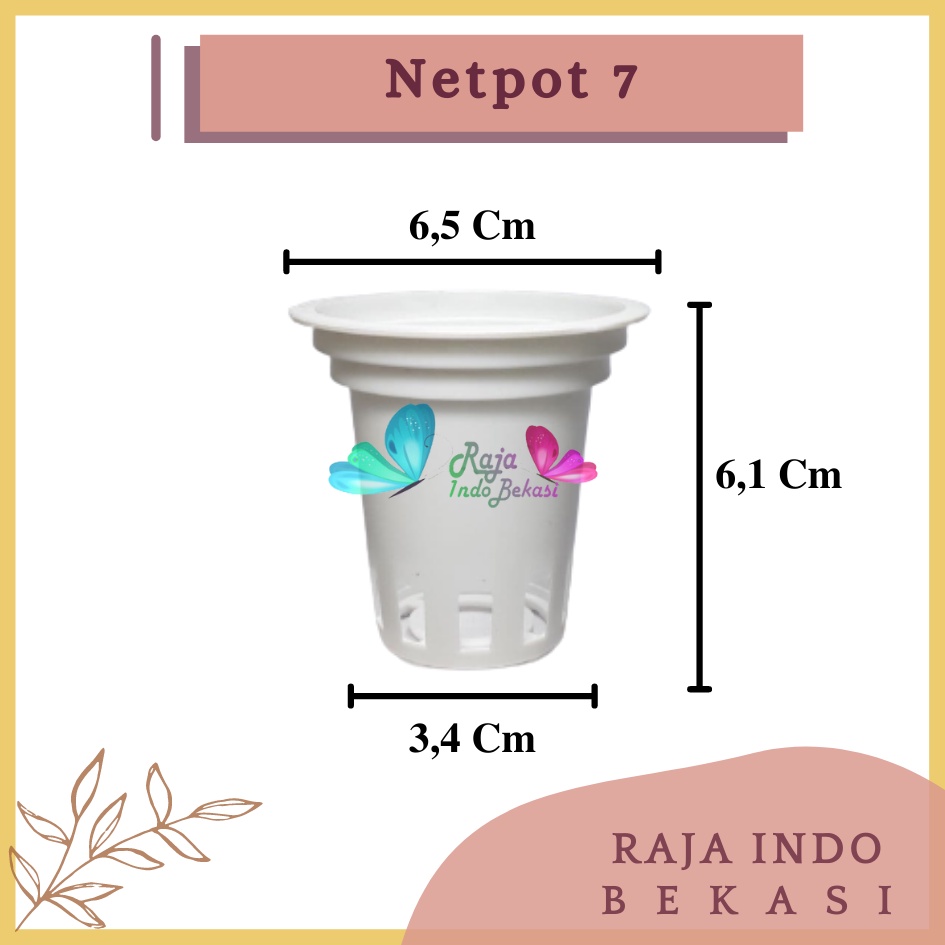 Netpot 6 cm Putih Multi Diameter 6,5cm Putih / Netpot Hidroponik / Netpot Gelas Netpot Besar 6,5cm