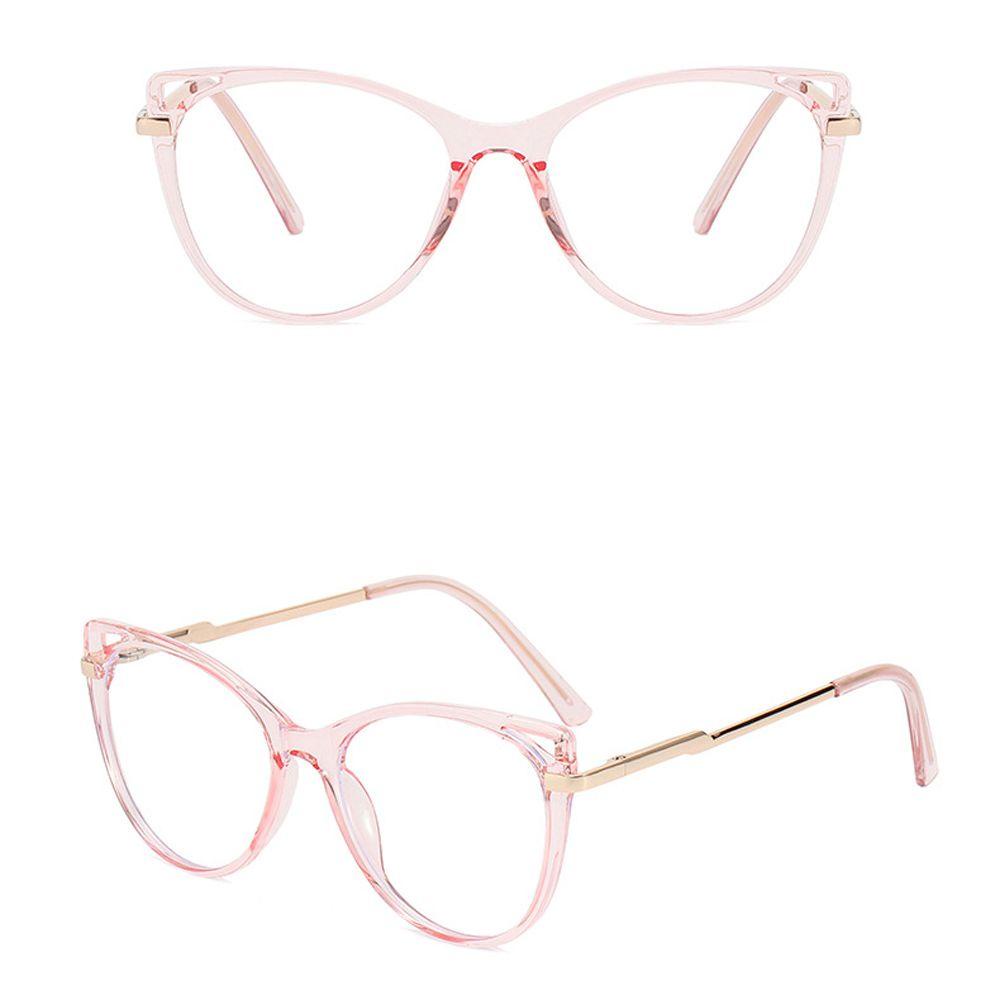 Mxbeauty Kacamata Anti Blue Light Vintage Motif Leopard Cat Eye Bingkai Besar Blue Light Blocking Komputer Eyeglasses