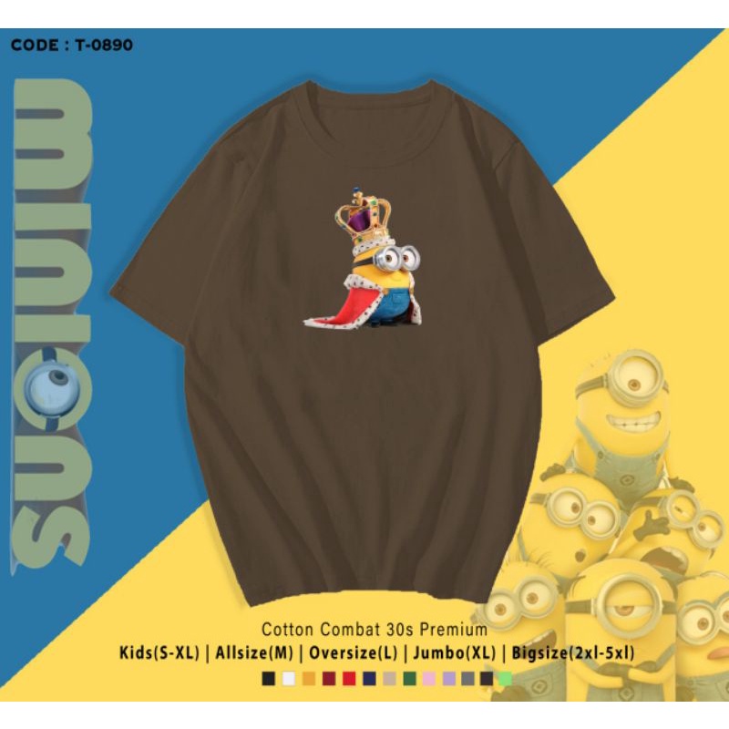 KAOS MINIONS KING/TSHIRT KATUN MINIONS KING