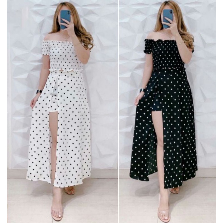 SET SABRINA KERUT POLKA S258