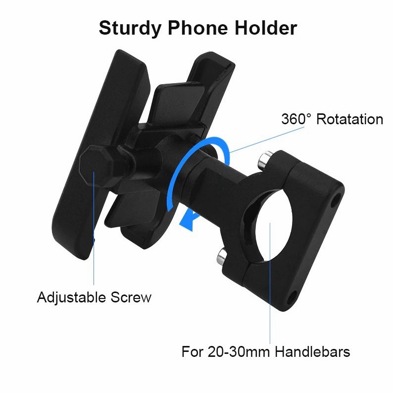 Stand Holder HP Sepeda Motor Tempat Dudukan HP Handphone Stang Spion