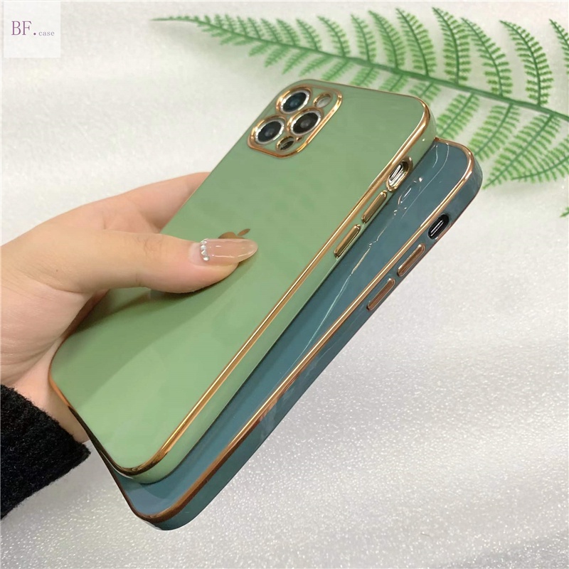 Casing Silikon Iphone 11 12 13 Pro Max X Xr Xsmax 6 7 8 Plus 11pro 11promax 12promax 6d Electroplating