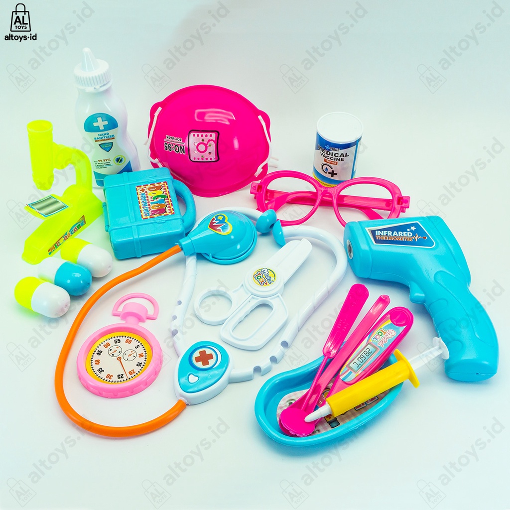 Mainan Nampan Peralatan Dokter Koper Medical Klinik Playset MD02