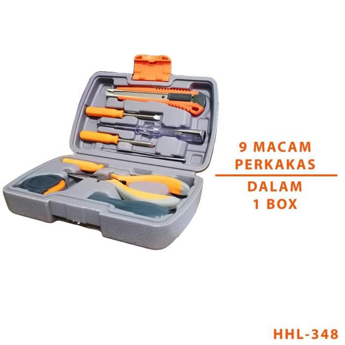 TOOLS BOX 9IN1 Tools Box Tes pen, Tang obeng 9 in 1perkakas rumah kekinian