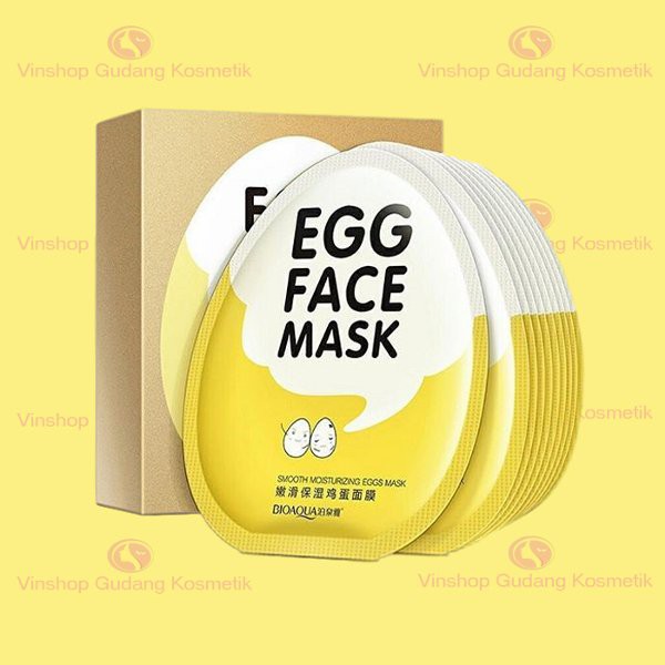 Masker Telur Bioaqua Egg Mask Bioaqua Masker Bioaqua Kosmetik Kecantikan Wanita Pemutih Wajah