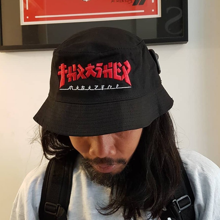 thrasher godzilla bucket hat