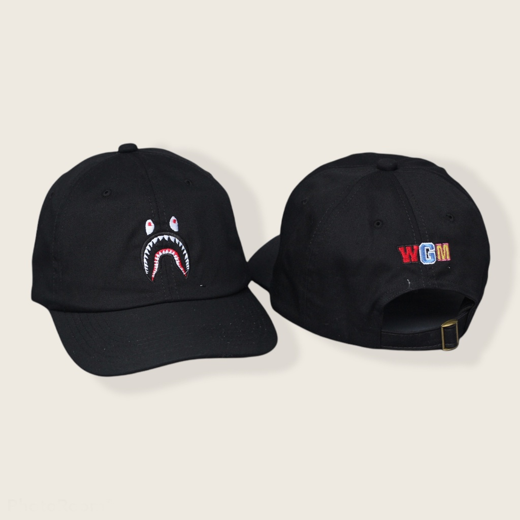 Topi Baseball Bape Shark WGM | A Bathing Ape | Dad Hat