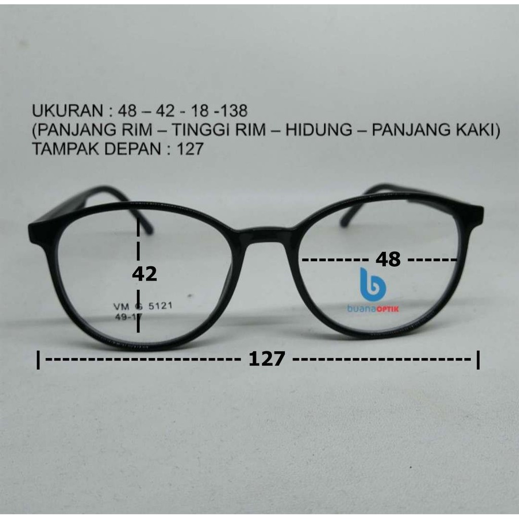 FRAME KACAMATA G 5125 PLASTIK BULAT