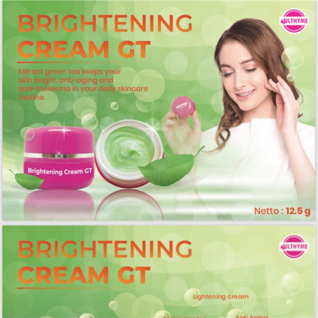 Ulthyme Cream malam blending green tea (extra whitening)