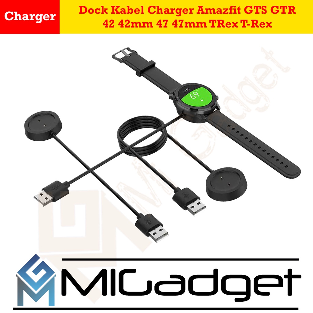 Dock Charger Amazfit GTR 47mm 42mm GTS T-Rex Trex - Charging Dock