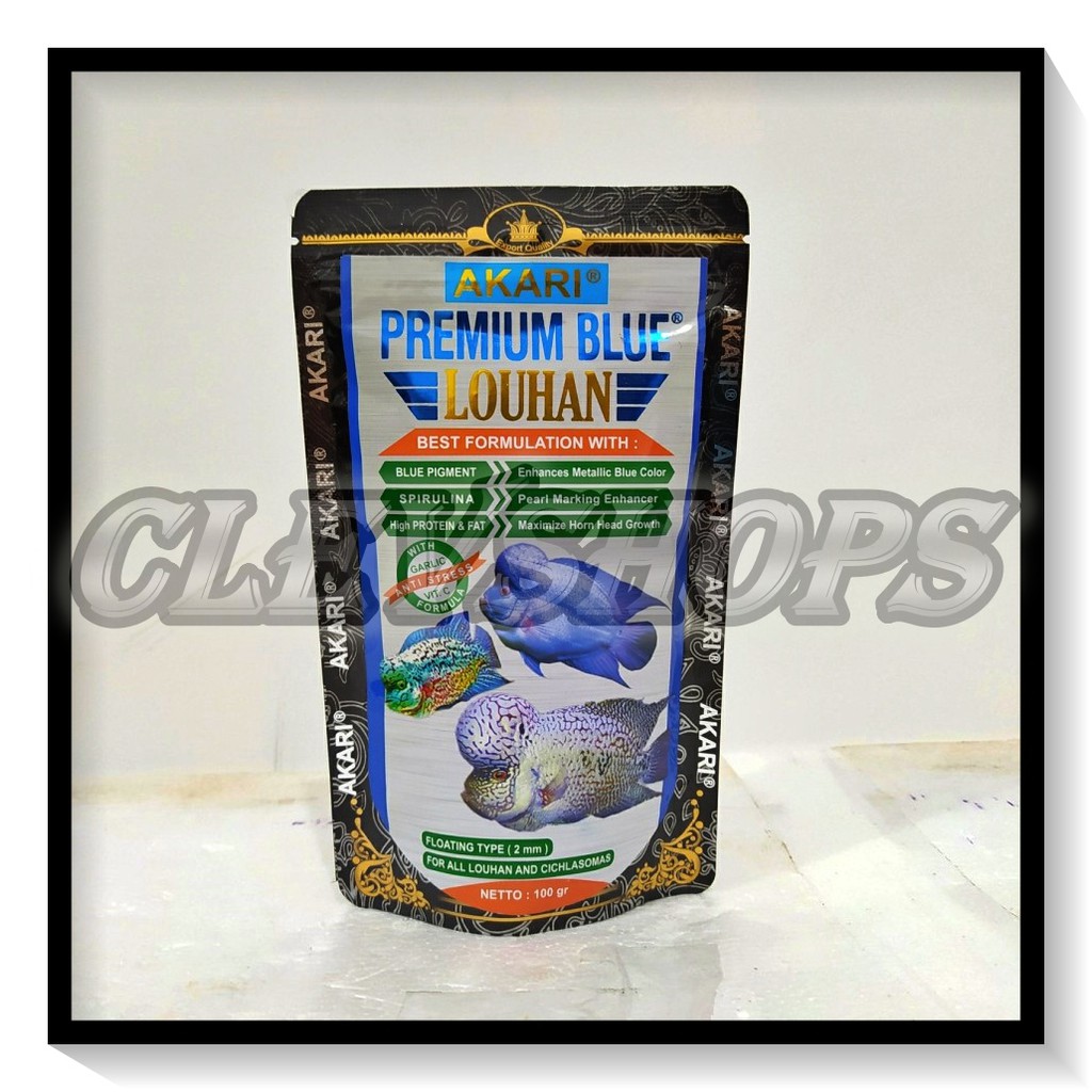 Akari Premium Blue Louhan 100 gr pelet 2 mm