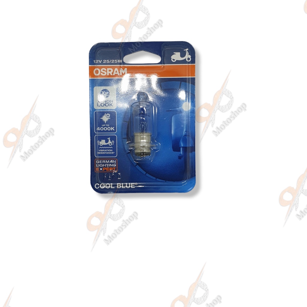 Osram Cool Blue H6 Kaki-1 Lampu Depan Halogen Motor Bebek Matic Honda Yamaha Suzuki