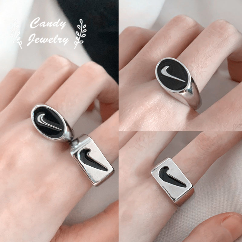 Cincin Jari Telunjuk Desain Simbol Gaya Retro Gothic Untuk Unisex