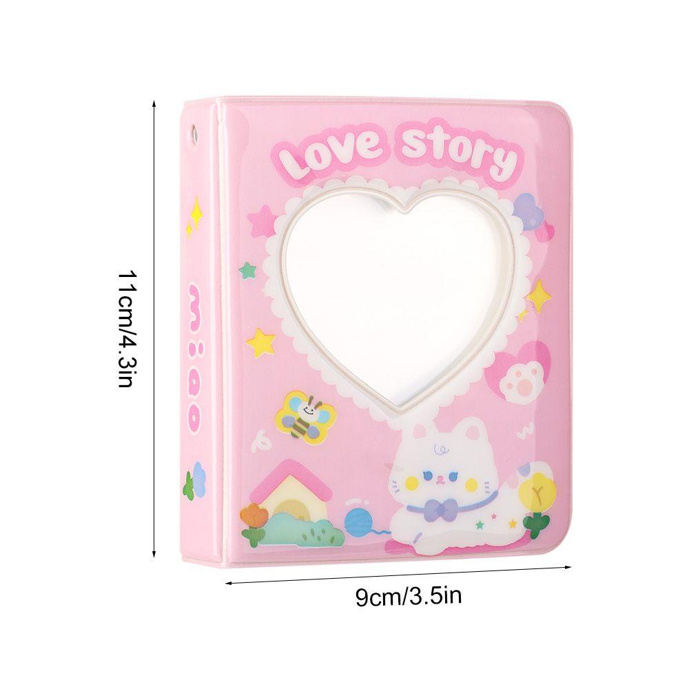 Populer Album Foto 40saku Bentuk Hati Photo Card Holder Gambar Case Kartu Nama Buku Card Holder