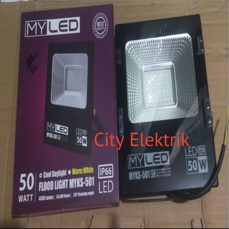 Lampu Sorot / Lampu Tembak 50 Watt MY LED ( Putih )