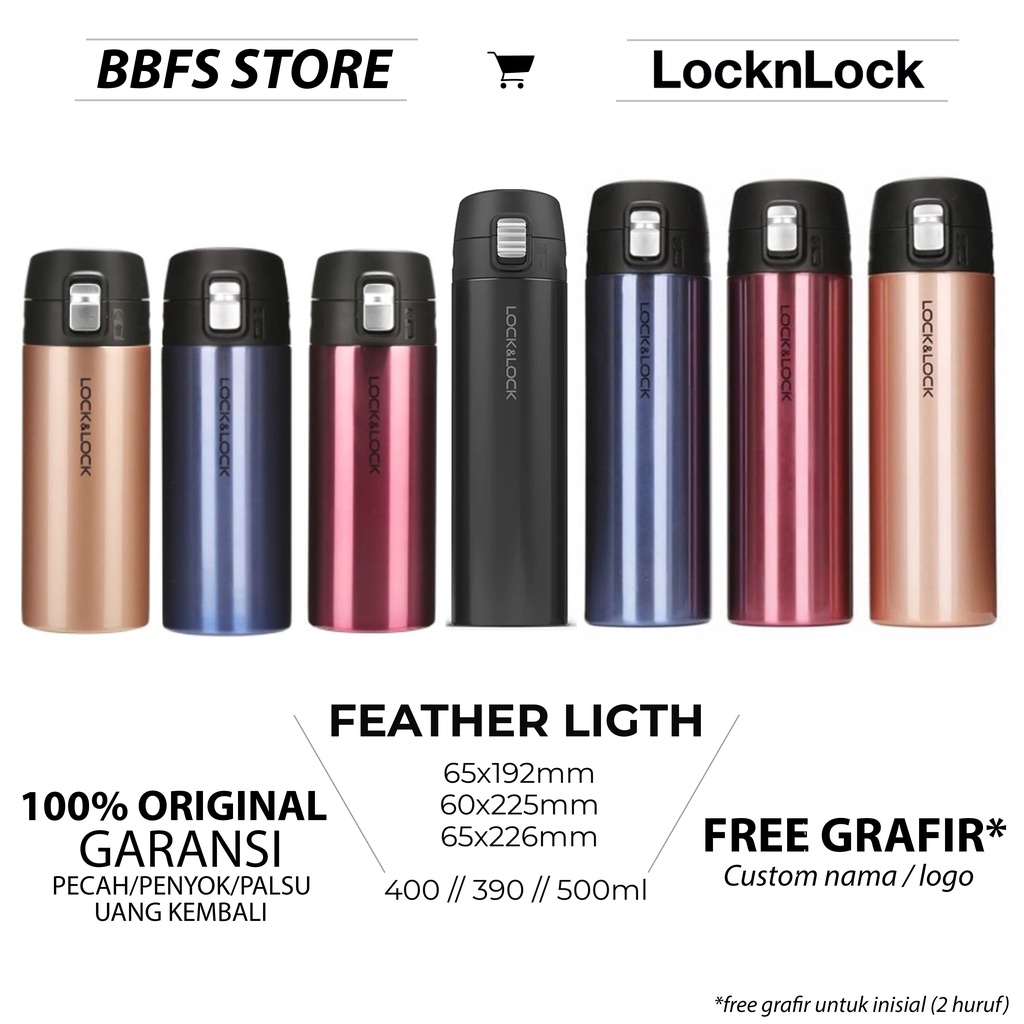 Lock n Lock New Feather Light Vacuum Tumbler 500ml