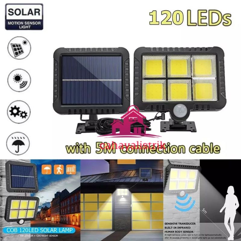 LAMPU TENAGA SURYA LED /LAMPU TEMBAK TENAGA MATAHARI - LAMPU SOROT SOLAR CELL COB
