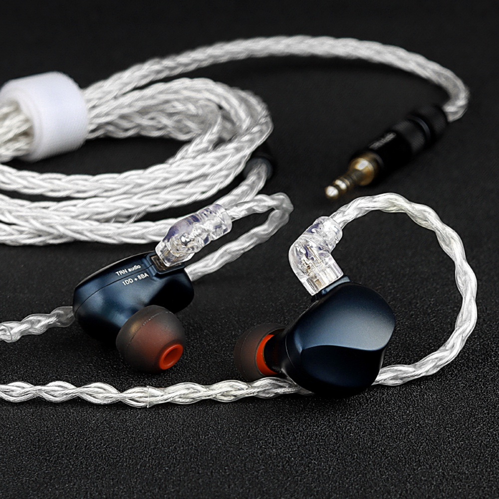 Trn T3 PRO 8 Core Kabel Earphone Perak Murni 2.5 / 3.5 / 4.4MM Dengan Konektor MMCX / 2PIN