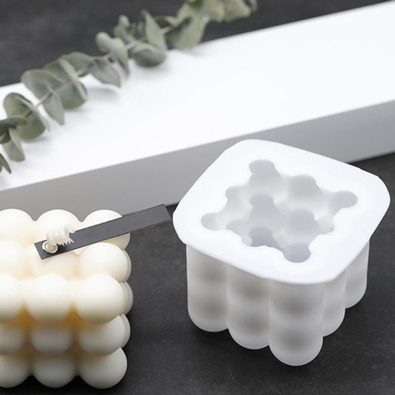 New DIY Aromatherapy Candles Mould / 3D Rubik's Cube Candle Mold / Silicone Soap Candles  Mold / Practical Cake Mold Creative Baking Tool