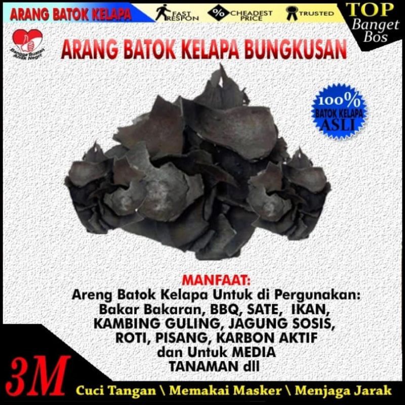 Arang / Areng Batok Kelapa - Briket - Murah