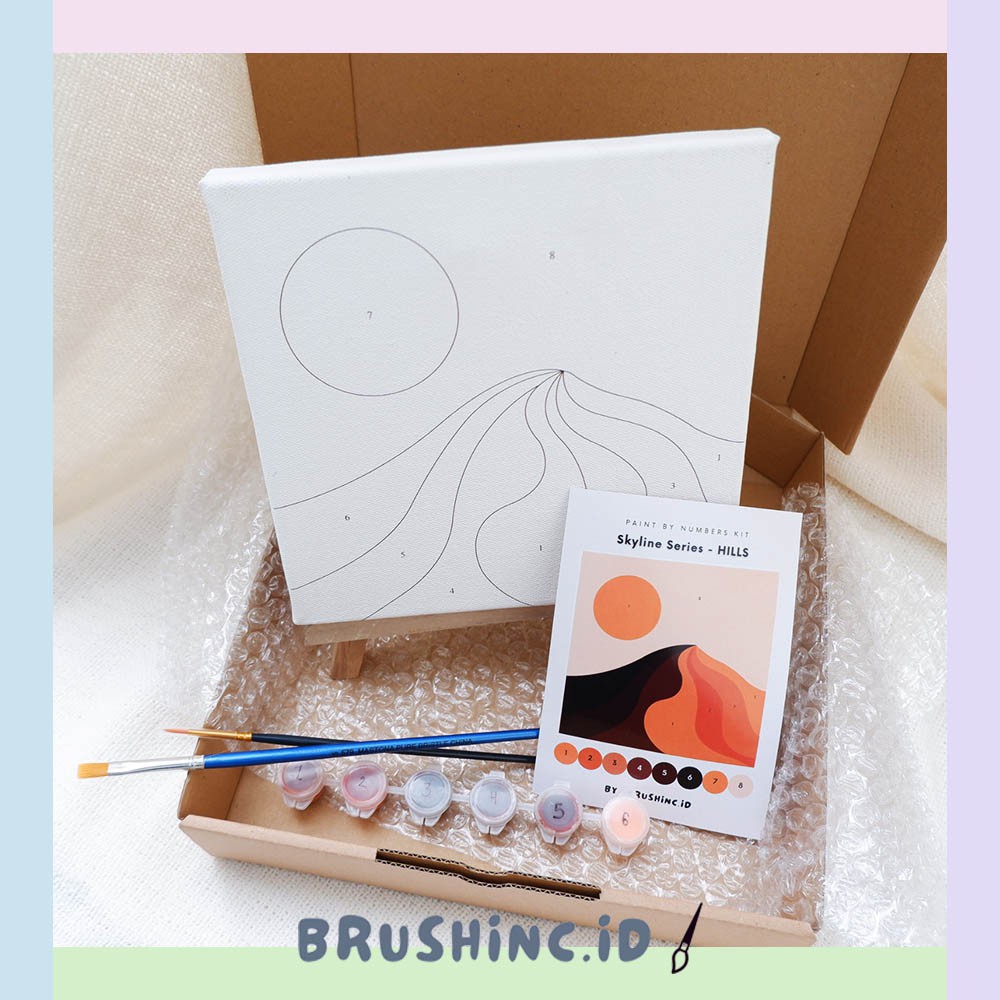 

PAINT BY NUMBER KIT I SET LUKIS MUDAH I SKYLINE SERIES - HILLS I PAINT EASY