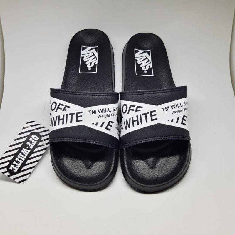 TERMURAH!!! SANDAL SLIP ON SLIDE SLOP OFF WHITE VIRGIL ABLOH PYLON KWALITAS SUPER