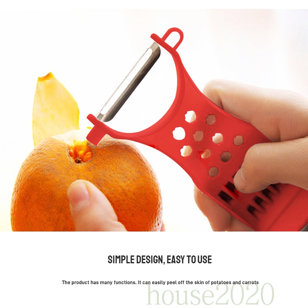 [HOUSE2020]Fruits Vegetables Grater Stainless Steel Scraper Potato Slicer Food Peeler Chopper Kitchen Tool